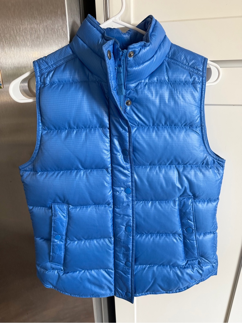 J Crew Blue Puffer Vest - Lightweight Quilted Jacket